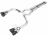 AWE 2024 Ford Mustang GT Fastback S650 RWD Track Edition Cat-Back Exhaust w/ Quad Diamond Black Tips