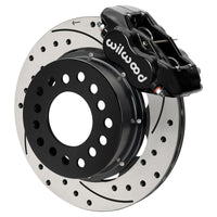 Wilwood Ford Mustang II Forged Dynalite Front Brake Kit w/ 11.38in Drilled & Slotted Rotor - Black