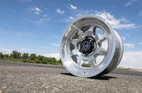 ICON Nuevo 17 X 8.5 6 X 5.5 0mm Offset 4.75in BS Silver Machined