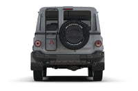 Rally Armor 23-25 Ineos Grenadier Black Mud Flap - Warm Grey Logo