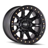 Dirty Life 9304 DT-2 20x9 / 5x139.7 BP / 12mm Offset / 87.1mm Hub Matte Black Wheel - Beadlock