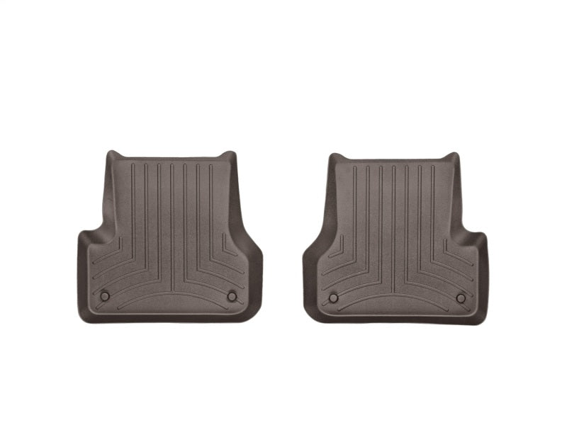 WeatherTech 2012+ Audi A6 Rear FloorLiner - Cocoa