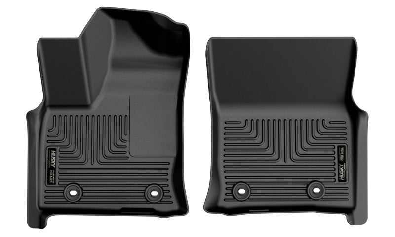 Husky Liners 22-23 Toyota Land Cruiser/22-25 Lexus LX600 WeatherBeater Front Floor Liner - Black