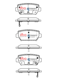 DBA 18-22 Mitsubishi Eclipse Cross (w/Manual Parking Brake) Street Series Rear Brake Pads
