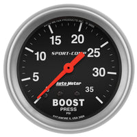Autometer Sport-Comp 66.7mm 0-35 PSI Mechanical Boost Gauge