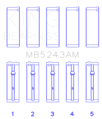 King Engine Bearings Nissan SR20DE (Size STD) Performance Main Bearing Set