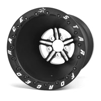 Race Star 63 Pro Forged DBL Pro Mod  16x18 5.00BC 5.00BS Black Anodized/Machined Wheel