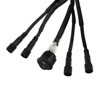 Westin Universal LED Rock Light Kit - 4 Lights - 14ft 9in Wiring Harness & Switch - Black