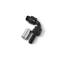 Russell Hose End Crimp On 10 Sae Port Male To -8 Hose 90 Deg Swivel Blk Anodized