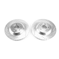 Power Stop 15-18 Mercedes-Benz C300 Rear Evolution Drilled & Slotted Rotors - Pair