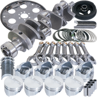 Eagle Chevrolet 350 Balanced 1Pc Rear Seal Rotating Assembly Kit .040 Bore Dome 153 Tooth Flex Plate