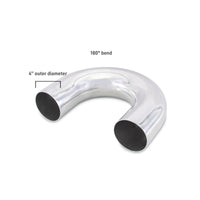 Mishimoto Universal Aluminum Intercooler Tubing 4in. OD - 180 Degree Bend