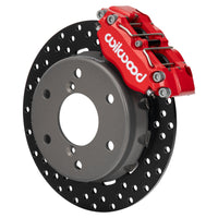 Wilwood 2024 Can Am Maverick Front Brake Kit 11.60in Drilled - Red