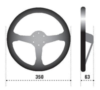 Sparco Steering Wheel 345 Leather Black