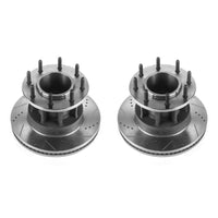 Power Stop 17-22 Ford F-350 Super Duty Front Drilled & Slotted Rotor - Pair
