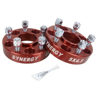 Synergy Jeep Hub Centric Wheel Spacers 5x4.5-1.25in Width 1/2-20 UNF Stud Size