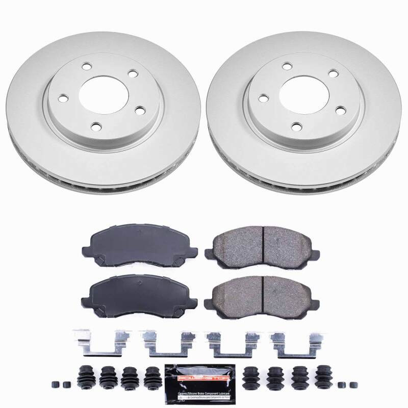Power Stop 07-12 Dodge Caliber Front Z23 Coated Brake Kit