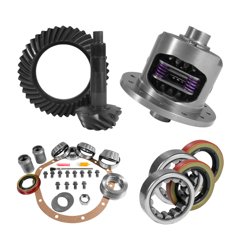 Yukon Gear 8.875in GM 12T 3.08 Rear Ring & Pinion Install Kit 30 Spline Positraction Axle Bearings