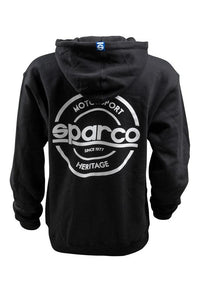 Sparco Sweatshirt Hooded S-Seal Blk Sml