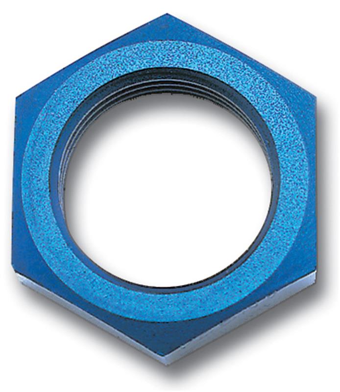 Russell Performance -12 AN Bulkhead Nuts 1 1/16in -12 Thread Size (Blue)