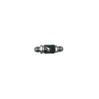 DeatschWerks 8AN Male Flare Quick Disconnect Dry Break Fitting - 2 Pieces Anodized Matte Black