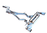Invidia 2019+ Toyota Supra Gemini w/ Valve Rolled SS Tip Cat-back Exhaust