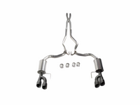 Roush 18-23 Mustang 5.0L V8 Black Tip Cat Back Exhaust Kit (Quad Tip Non-Active)