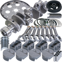 Eagle Chevy 350 1Pc 3.750in Crank 6.000in I-Beam Rods 4.060in Pistons 168 Tooth FP Balanced Assembly