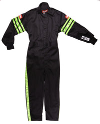 RaceQuip Green Trim SFI-1 JR. Suit - Kids XXL