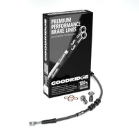 Goodridge 18-23 HD FXBR/FXBRS (w/ABS) +6in Black Brake Line Kit w/Stainless Steel Fittings