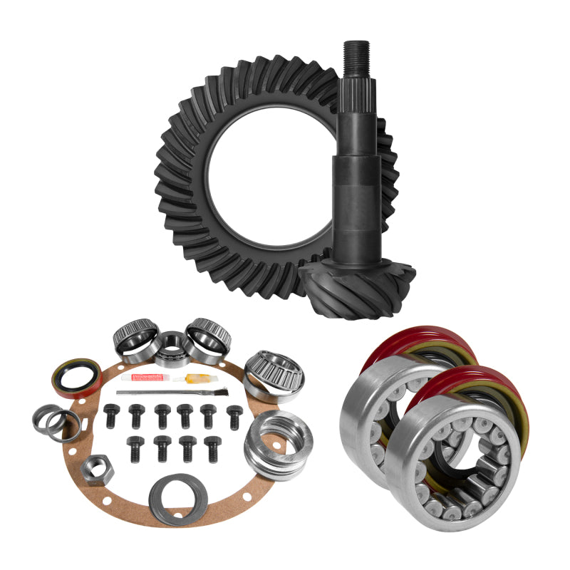 Yukon Gear 8.5in GM 3.42 Rear Ring & Pinion Install Kit Axle Bearings 1.78in Case Journal