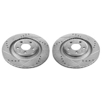Power Stop 10-11 Audi S4 Rear Evolution Drilled & Slotted Rotors - Pair