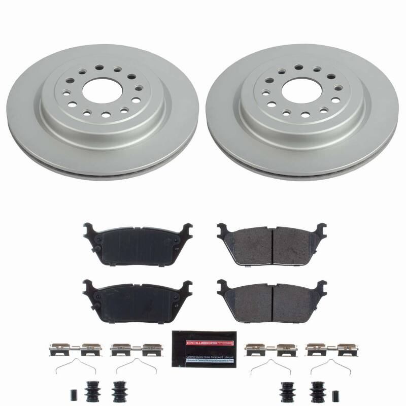Power Stop 19-25 Ram 1500 Rear Z23 Coated Brake Kit