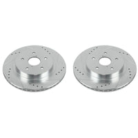 Power Stop 15-18 Subaru Legacy Rear Evolution Drilled & Slotted Rotors - Pair