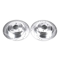 Power Stop 10-16 Hyundai Genesis Coupe Rear Evolution Drilled & Slotted Rotors - Pair