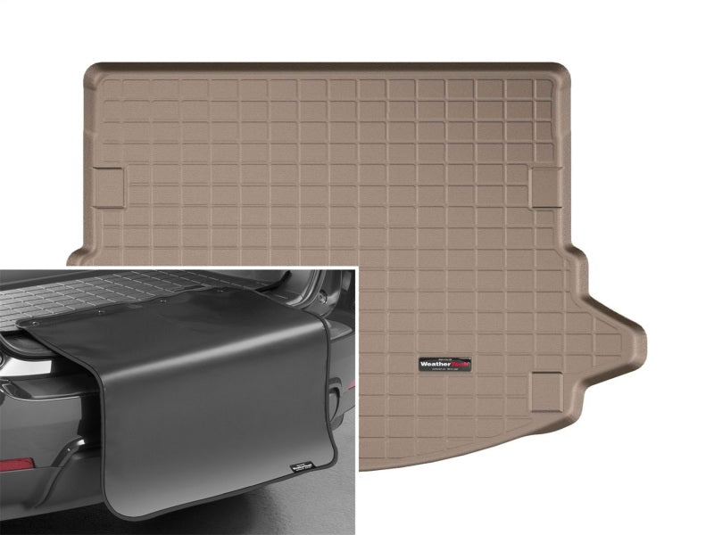 WeatherTech 2015+ Land Rover Discovery Sport Cargo Liners w/ Bumper Protector - Tan
