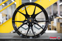 Vossen X Champion RS74 20X9.5 / ET38 / Gloss Black Wheel / Centerlock / 911 Turbo 992 - Front