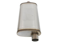 aFe MACH Force XP SS Muffler 3in Center Inlet / 3in Offset Outlet 22in L x 11n W x 6in H Body