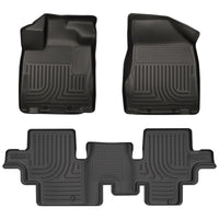Husky Liners 13-20 Nissan Pathfinder WeatherBeater Front & 2nd Row Floor Liners - Black