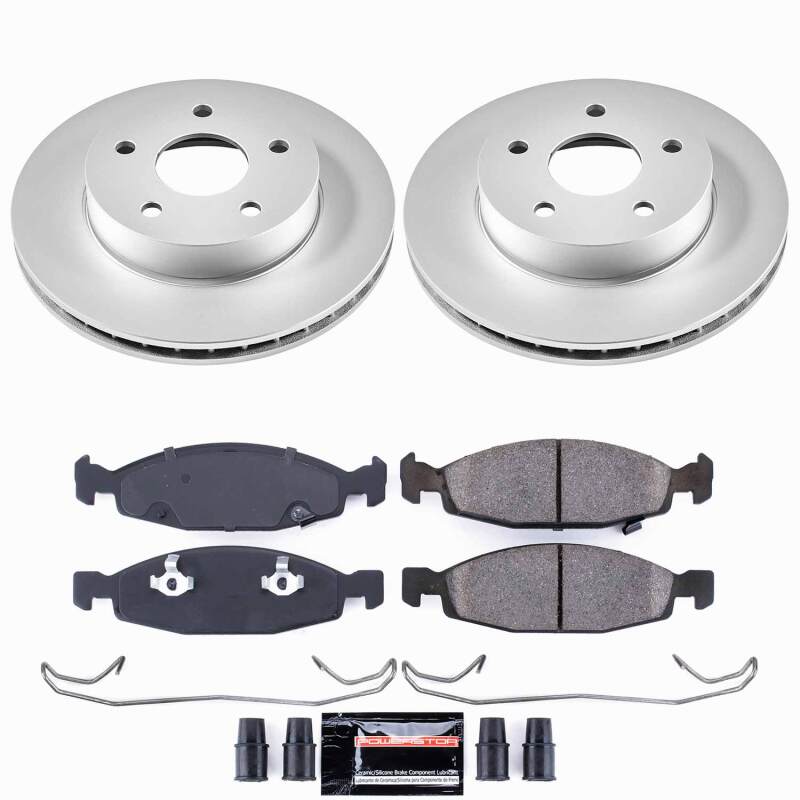 Power Stop 99-02 Jeep Grand Cherokee Front Z23 Coated Brake Kit