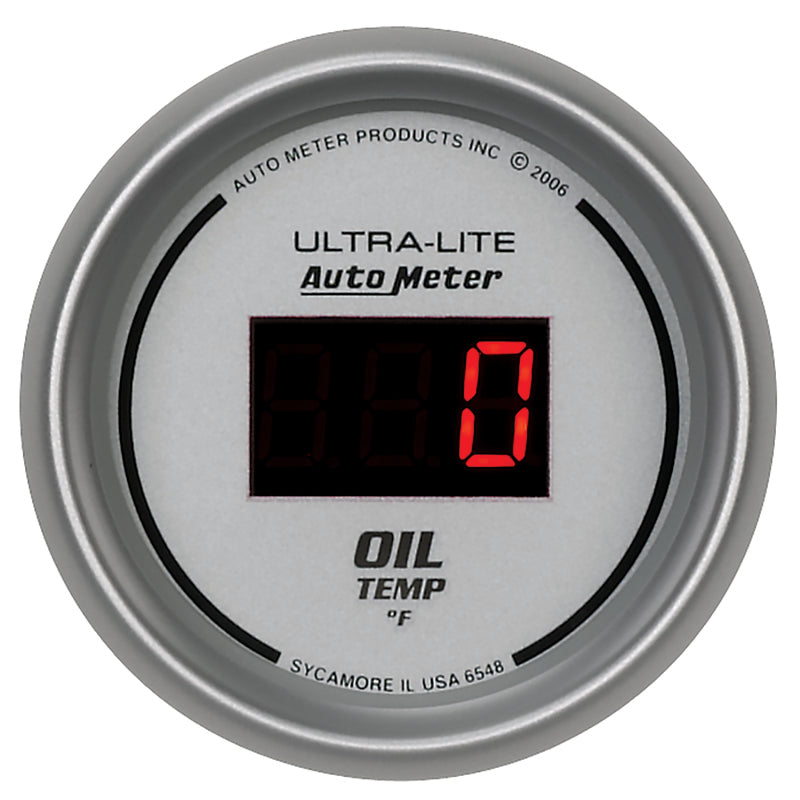 Autometer Ultra-Lite 52MM 0-340 Deg F Digital Oil Temperature