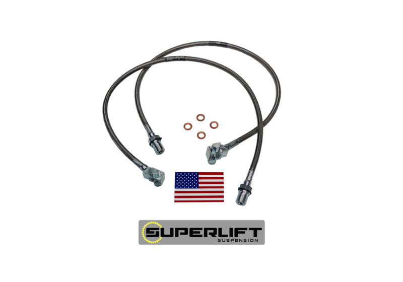 Superlift 71-78 GM Pickup/Blazer/Suburban with 8-12in Lift Kit (Pair) Bullet Proof Brake Hoses