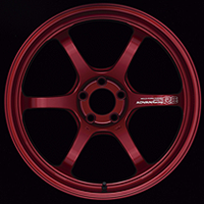 Advan R6 18x8.0 +45 5x100 Racing Candy Red Wheel