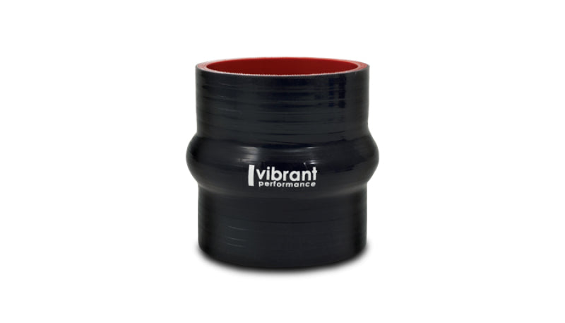 Vibrant Silicone  Hump Hose Coupler 1.25in ID x 3.00in Long - Black