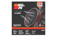 K&N Universal Custom Air Filter - Oval Shape 11.5in Outer Length / 8.125in Outer Width / 4in Height