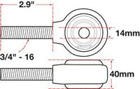 SPC Performance xAxis Rod End Ball Joint