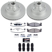 Power Stop 94-01 Ford E-150 Econoline Front Z36 Coated Truck & Tow Brake Kit