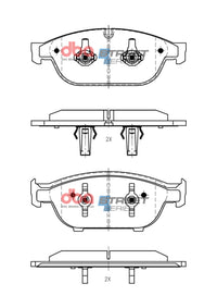 DBA 12-18 Audi A6 Street Series Front Brake Pads