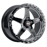 Weld S904 18x12 Ventura Beadlock 5x120 ET52 BS8.55 Gloss BLK MIL DIA 78.1