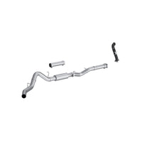 MBRP 2005 Chevy Silverado / GMC Sierra 2500/3500HD 4in OD CatBack Single Side Exit w/ Downpipe - AL